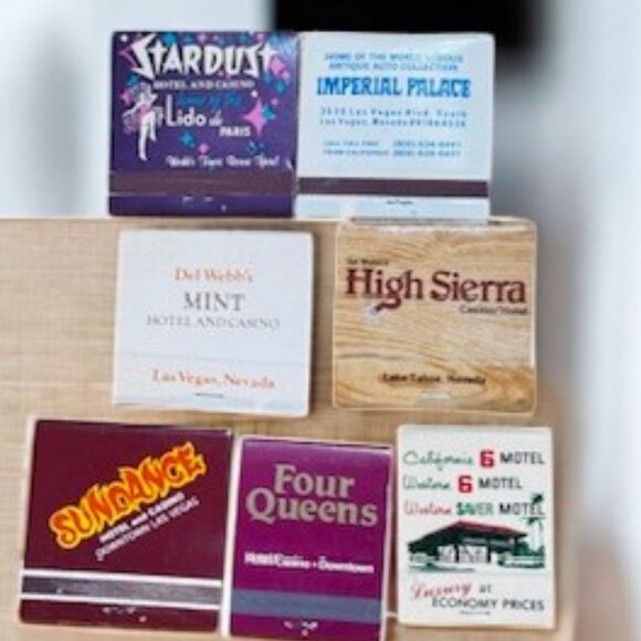 Vintage Las Vegas Matchbook Lot Stardust Mint Maxim Fremont 37 Most Are Unstruck - Picture 5 of 15